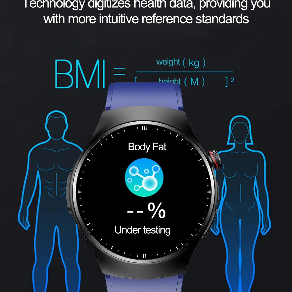 VitalGuard Quantum PRO Round - Advanced Blood Sugar, Uric Acid, and Blood Fat Monitoring