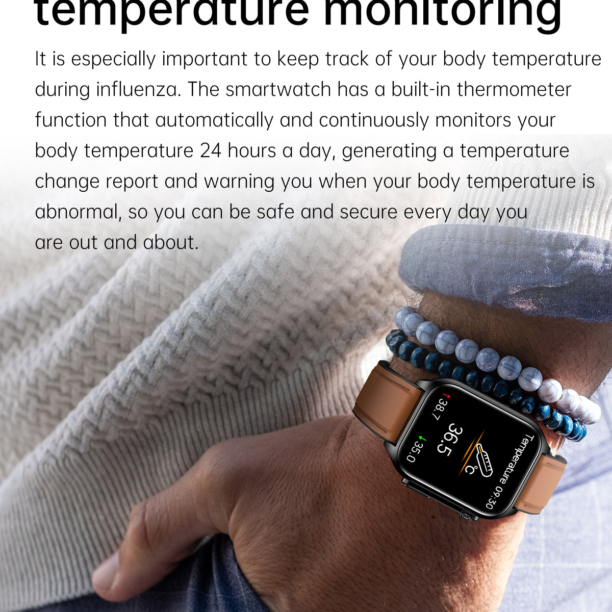 VitalGuard Pro - Non-Invasive Blood Glucose Monitoring Smartwatch