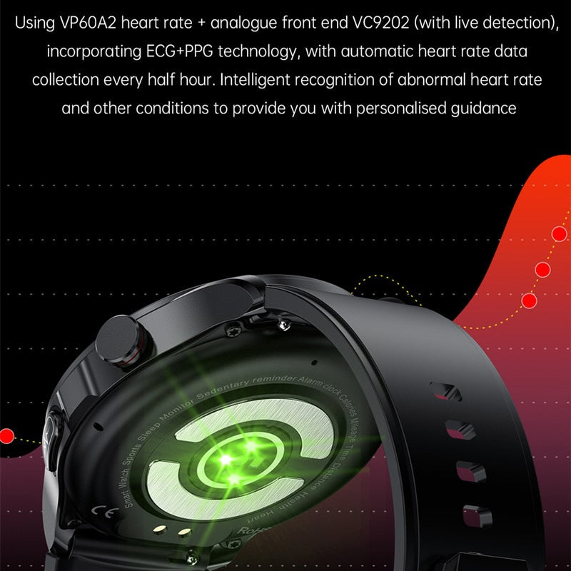 VitalGuard Advanced - Blood Sugar Monitoring & SOS Emergency Smartwatch